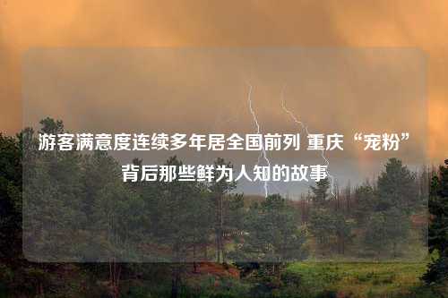 游客满意度连续多年居全国前列 重庆“宠粉”背后那些鲜为人知的故事