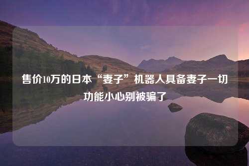 售价10万的日本“妻子”机器人具备妻子一切功能小心别被骗了