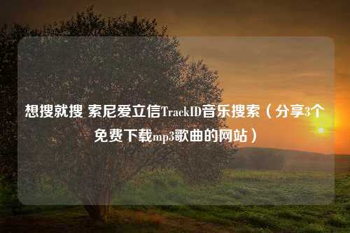 想搜就搜 索尼爱立信TrackID音乐搜索（分享3个免费下载mp3歌曲的网站）