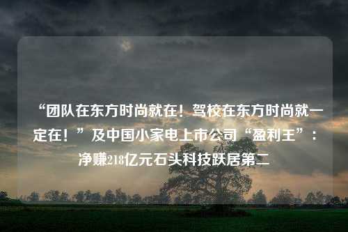 “团队在东方时尚就在！驾校在东方时尚就一定在！”及中国小家电上市公司“盈利王”：净赚218亿元石头科技跃居第二