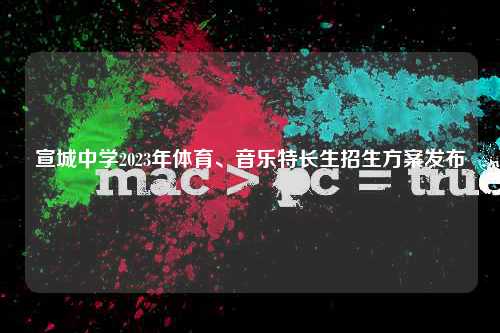 宣城中学2023年体育、音乐特长生招生方案发布