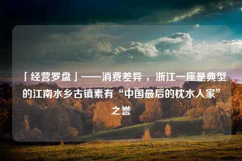 「经营罗盘」——消费差异 ，浙江一座是典型的江南水乡古镇素有“中国最后的枕水人家”之誉