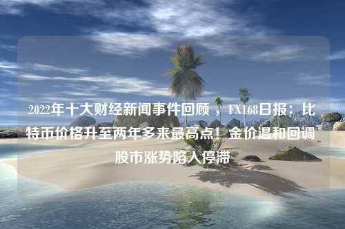 2022年十大财经新闻事件回顾 ，FX168日报：比特币价格升至两年多来最高点！金价温和回调 股市涨势陷入停滞