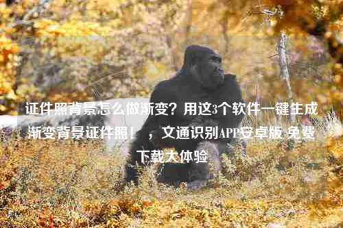 证件照背景怎么做渐变？用这3个软件一键生成渐变背景证件照！ ，文通识别APP安卓版 免费下载大体验