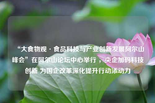 “大食物观·食品科技与产业创新发展阿尔山峰会”在阿尔山论坛中心举行 ，央企加码科技创新 为国企改革深化提升行动添动力