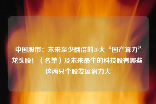 中国股市：未来至少翻倍的10大“国产算力”龙头股！（名单）及未来最牛的科技股有哪些 这两只个股发展潜力大