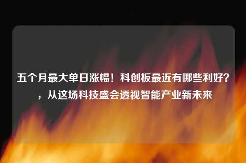 五个月最大单日涨幅！科创板最近有哪些利好？ ，从这场科技盛会透视智能产业新未来