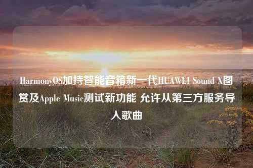 HarmonyOS加持智能音箱新一代HUAWEI Sound X图赏及Apple Music测试新功能 允许从第三方服务导入歌曲