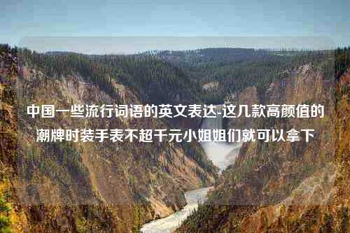 中国一些流行词语的英文表达-这几款高颜值的潮牌时装手表不超千元小姐姐们就可以拿下