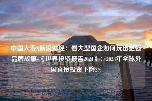 中国人寿X新浪财经：看大型国企如何玩出更强品牌故事-《世界投资报告2024》：2023年全球外国直接投资下降2%