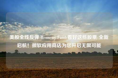 美股全线反弹 Hennessy Funds看好这些股票-全新启航！微软应用商店为您开启无限可能