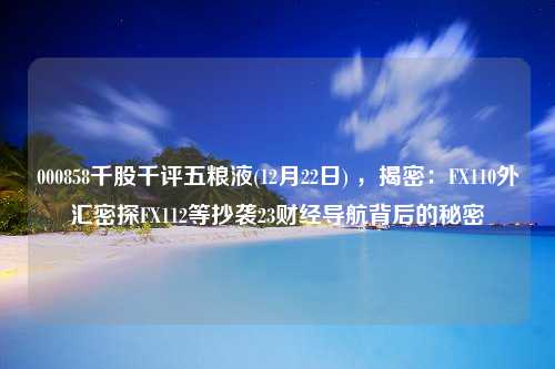 000858千股千评五粮液(12月22日) ，揭密：FX110外汇密探FX112等抄袭23财经导航背后的秘密