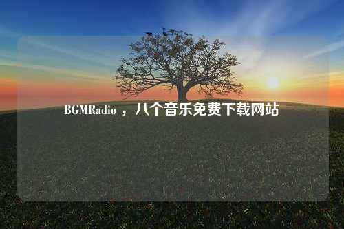 BGMRadio ，八个音乐免费下载网站