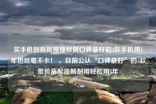 买手机别抠抠搜搜目前口碑最好的3款手机用5年也丝毫不卡！ ，目前公认“口碑最好”的3款低价高配流畅耐用轻松用5年