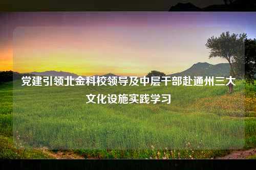 党建引领北金科校领导及中层干部赴通州三大文化设施实践学习