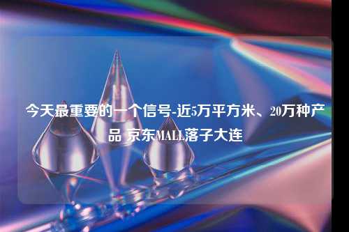 今天最重要的一个信号-近5万平方米、20万种产品 京东MALL落子大连