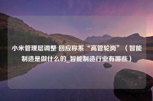 小米管理层调整 回应称系“高管轮岗”（智能制造是做什么的_智能制造行业有哪些）