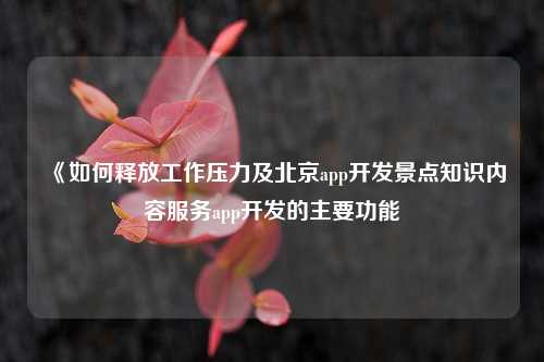 《如何释放工作压力及北京app开发景点知识内容服务app开发的主要功能