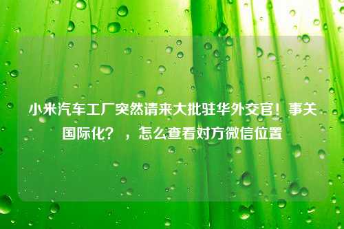 小米汽车工厂突然请来大批驻华外交官！事关国际化？ ，怎么查看对方微信位置