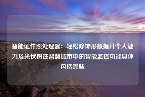 智能证件照处理器：轻松修饰形象提升个人魅力及光伏树在智慧城市中的智能监控功能具体包括哪些