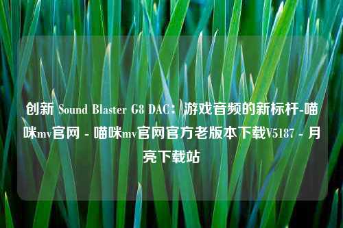 创新 Sound Blaster G8 DAC：游戏音频的新标杆-喵咪mv官网 - 喵咪mv官网官方老版本下载V5187 - 月亮下载站